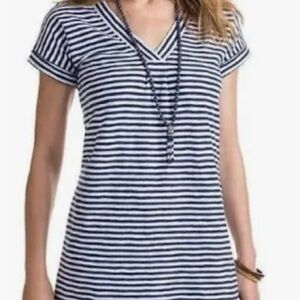Vineyard Vines Navy and White Striped Dress